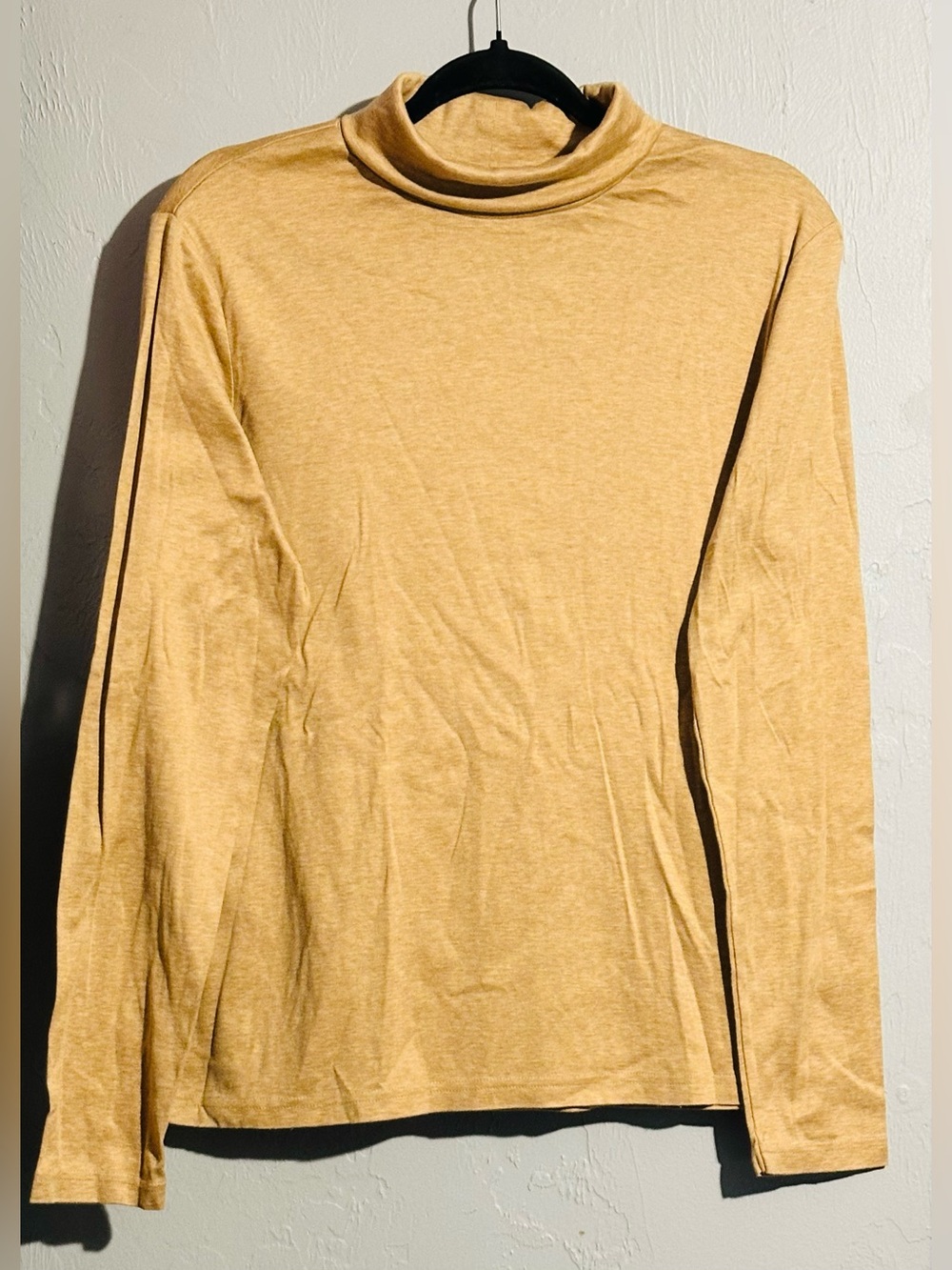 NWOT Brooks Brothers Classic Preppy Long Sleeve Turtleneck Knit Top - Mustard,L